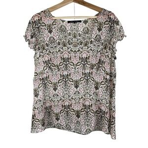 Violet & Claire New York Women Size L Sheer Chiffon Top